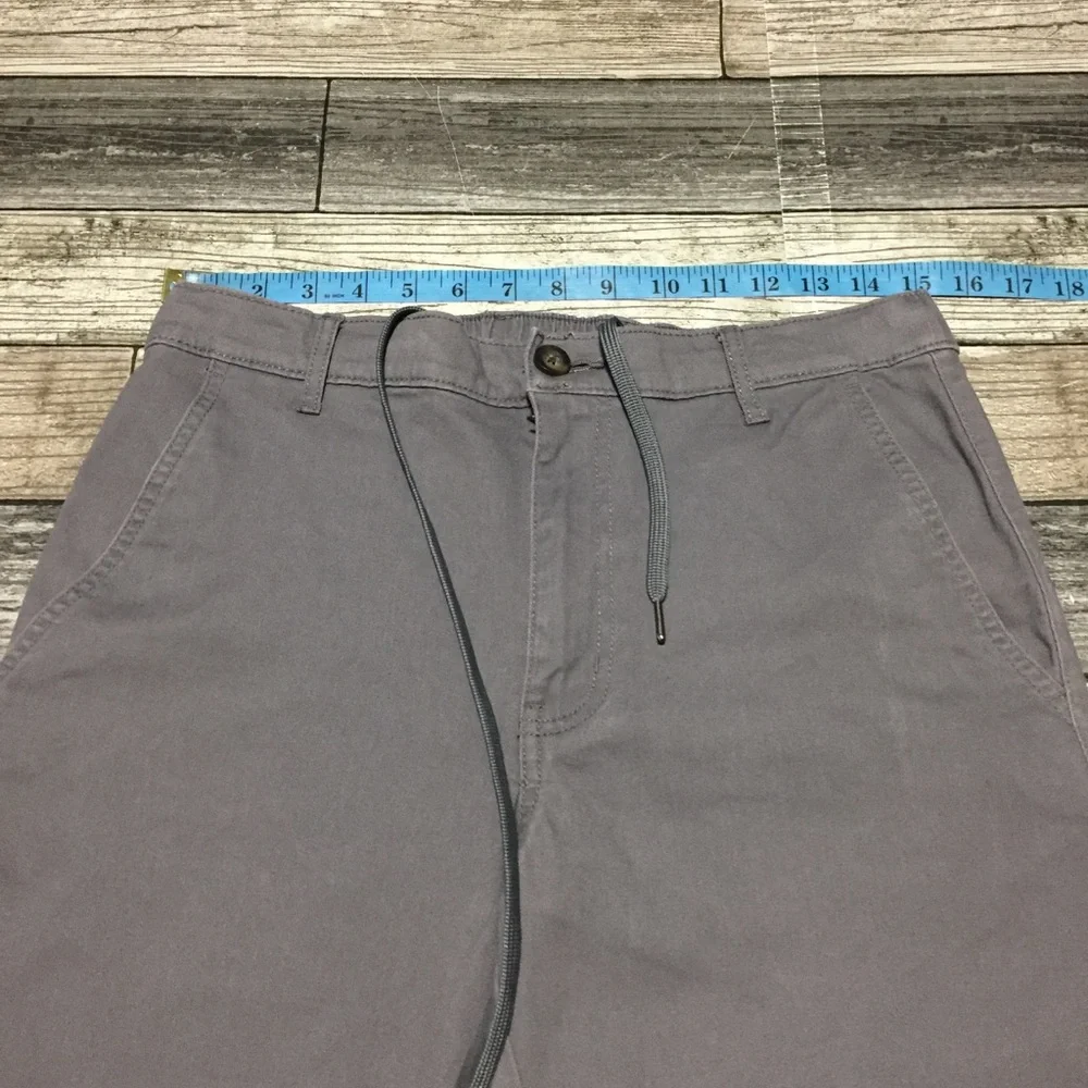 Amazon Essentials Slim Fit Chino Joggers Men’s M Gray (Inseam 28) Drawstring